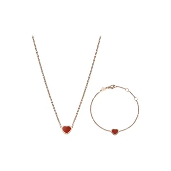 CHOPARD 18K Rose Gold Necklaces Women's Rose Gold