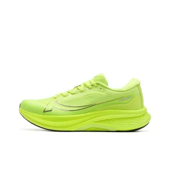 XTEP 2000km PLUS Running Shoes Men Low Top Electric Pink Green