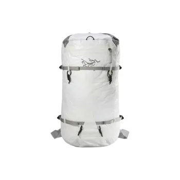 Arcteryx ALPHA Mountaineering Bag Outdoor Bag Polyethylene 30L Gray White Unisex
