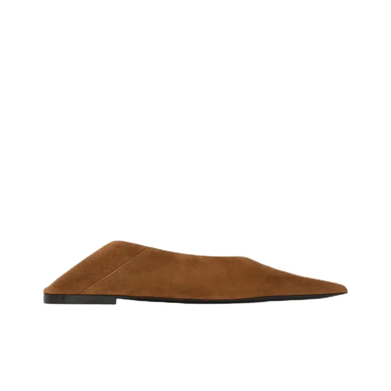 SAINT LAURENT Nour Casual Single Shoes Women's Brown-1