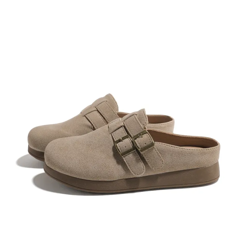 HUANQIU Abrasion Resistant Slip Resistant Closed Toe Slippers Women's Umber-1