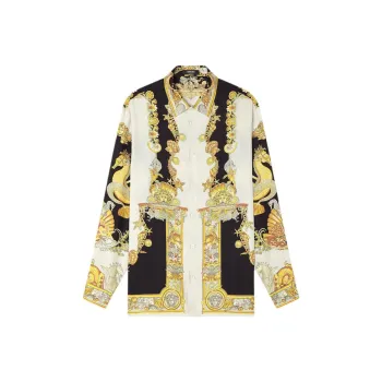 VERSACE Coral Theatre Silk Shirt