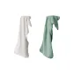 [2 Pack]Flannel Sports Towel (White+Green)