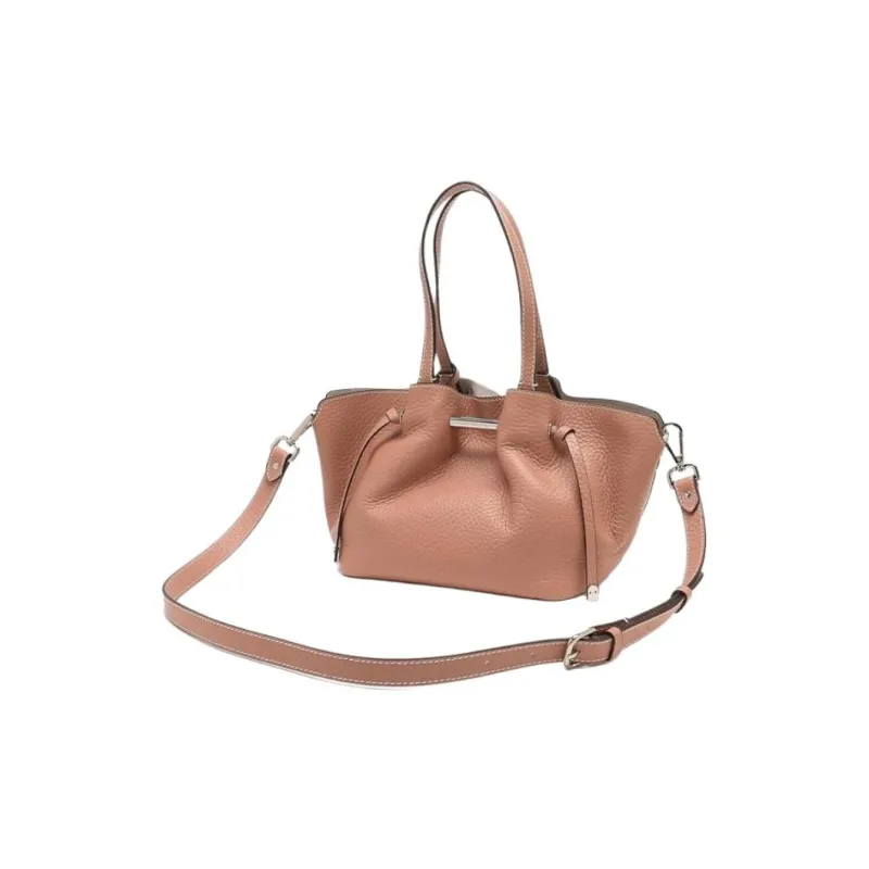 GIANNI CHIARINI Cow Leather Crossbody Bag, Shoulder Bag Women's Brown-3