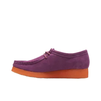 Clarks Wallabee Low Top Casual Shoes Unisex Purple