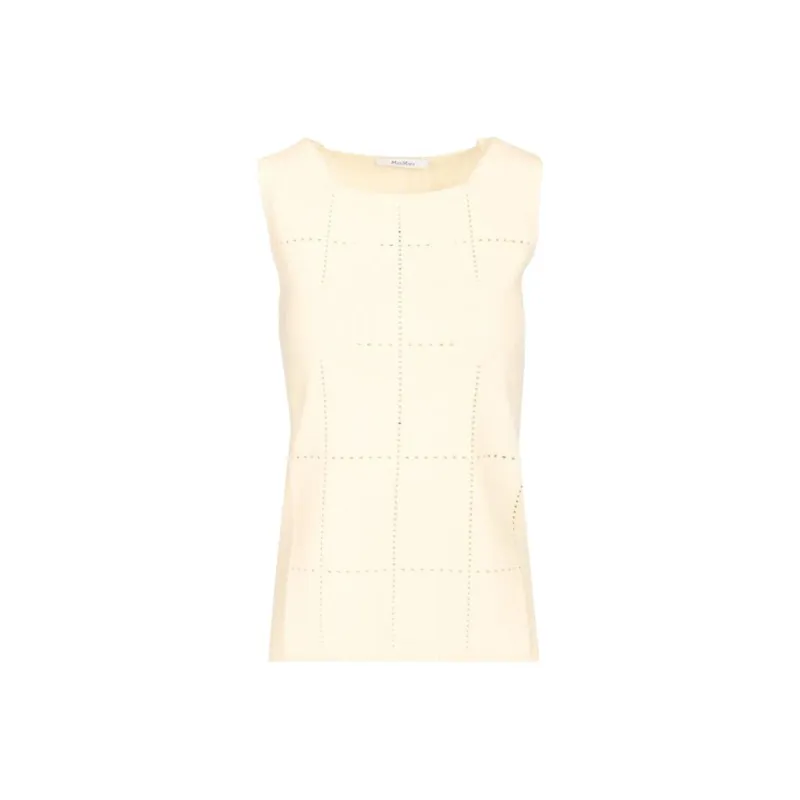 MaxMara Tank Tops Women's Ecru-0