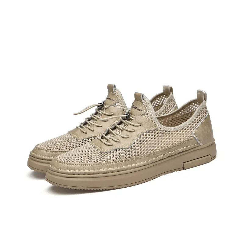 Wen Nai Low Top Skateboard Shoes Men's Sand-2