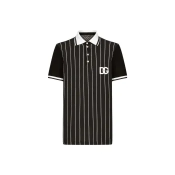 Dolce & Gabbana Polo Shirt Men's Black White