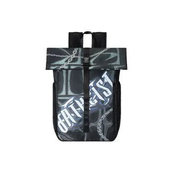 8atheist Polyester Backpack Unisex Black