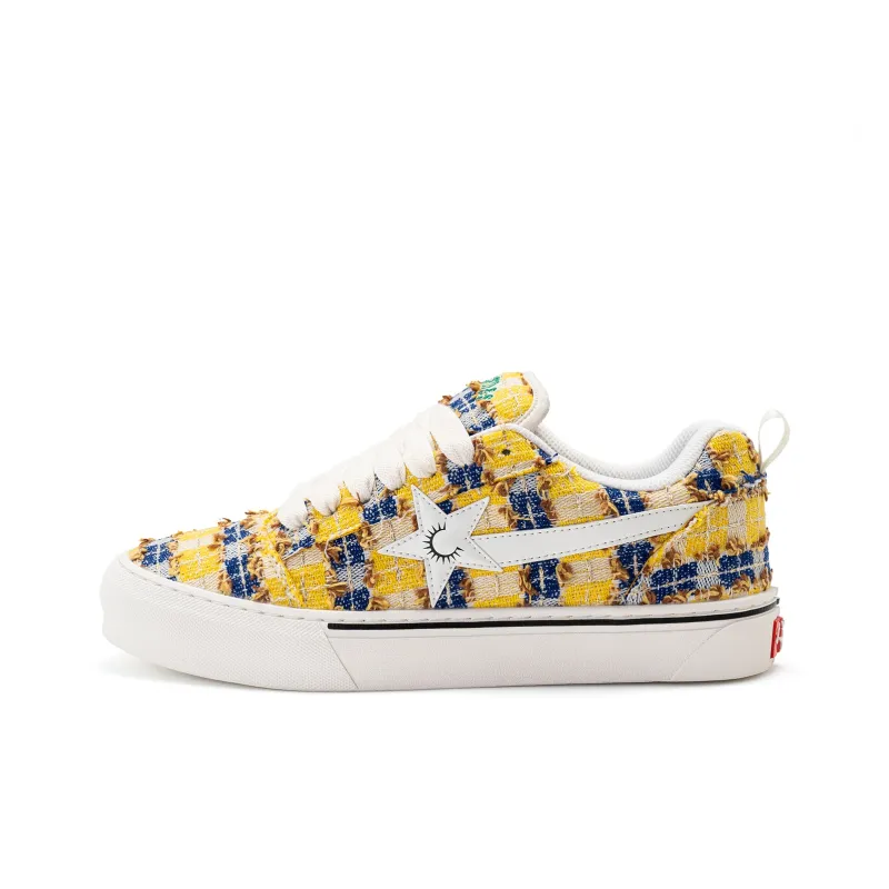 PES PANDA Lightning Storm Anti Slip And Wear Resistant Height Increasing Low Top Skateboard Shoes Unisex-28
