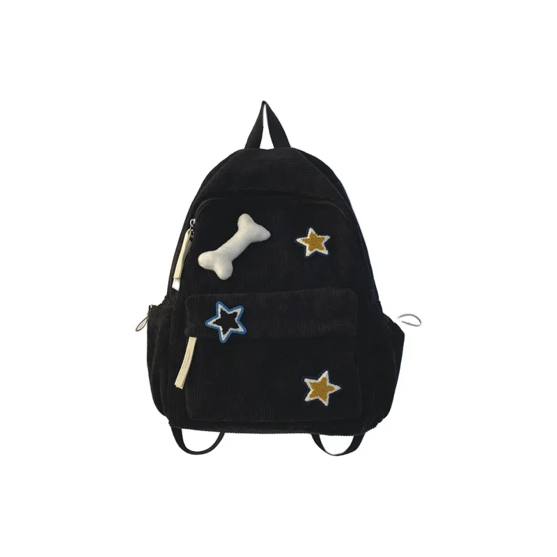 SURELAPTOP Corduroy Backpack Unisex Multicolor-5