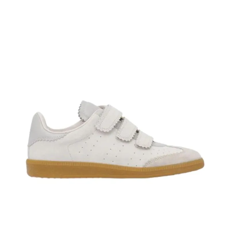 ISABEL MARANT Beth Low Top Skateboard Shoes Women's White-1