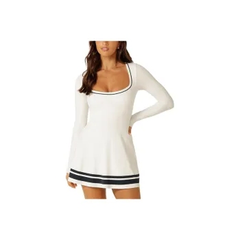 LORNA JANE Long Sleeved Dress Women's Pearl White