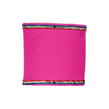 GUCCI Cotton Knit Scarves Unisex Pink