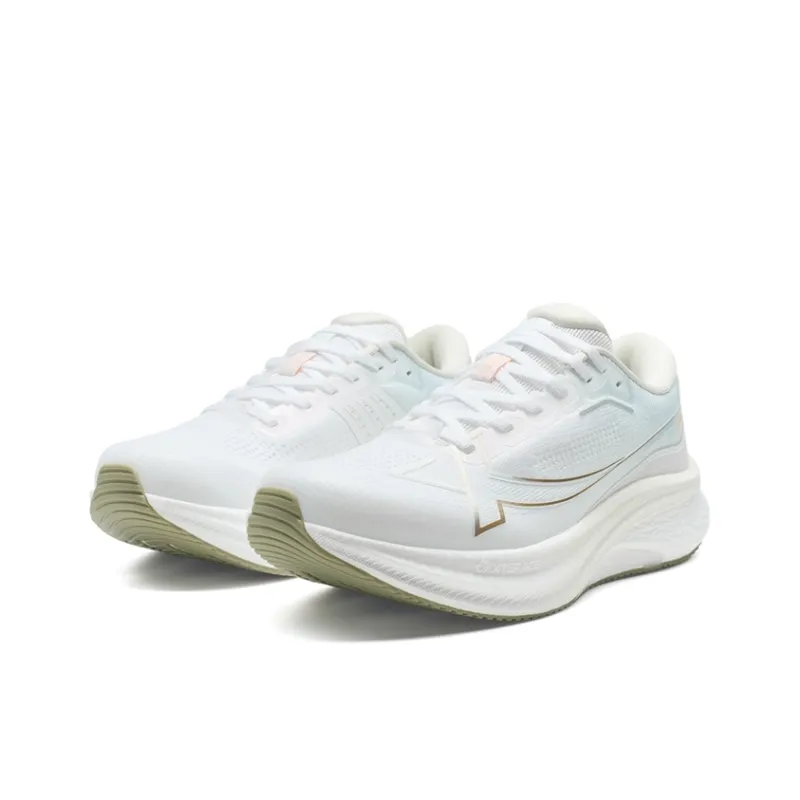 XTEP 2000km PLUS Cushioning, Slip Resistant, Rebound Low Top Training Sprint Running Shoes Women's White-2
