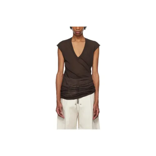 RICK OWENS/RO Tank Top Men's Dark Red Umber