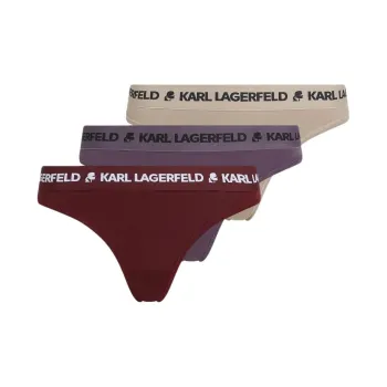KARL LAGERFELD / Karl Lagerfeld Jeans Logo print Thongs Pack Of Three