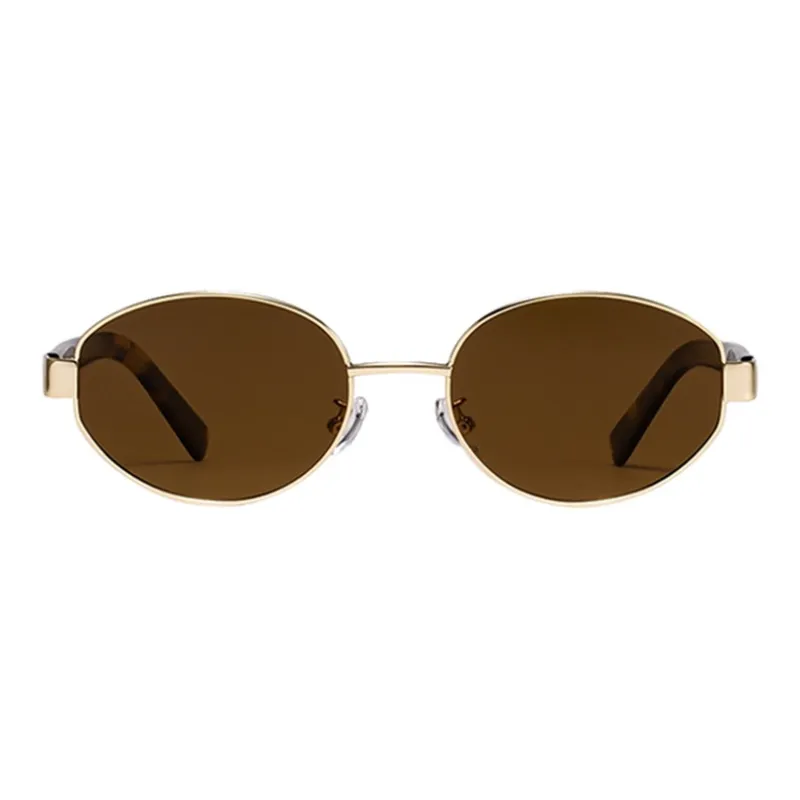 Cranta Komeia PC Metal Oval Sunglasses Women's-4