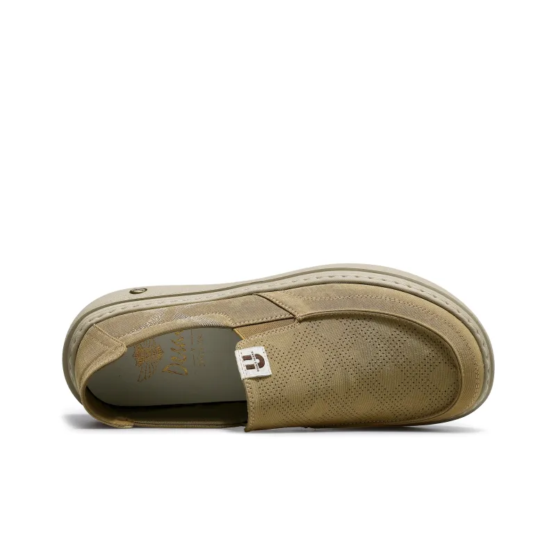 Desai Men's Casual Shoes Men Low Top Apricot, Gray-2