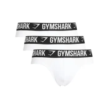 GYMSHARK Brief 3PK Underpants Men's 3 Pack White