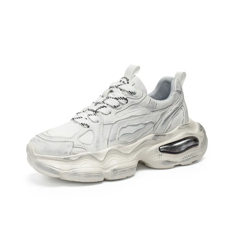 JANECO Slip Resistant, Abrasion Resistant, Breathable Low Top Chunky Sneakers Men's-11