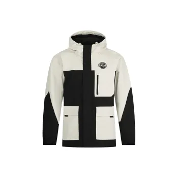 361° Basketball Collection Trench Coat Men's Super Black/Light Beige Gray