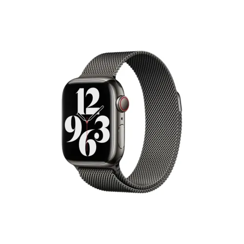 KVZUVUU Apple Compatibility Watch Band Spun Silk Material Black