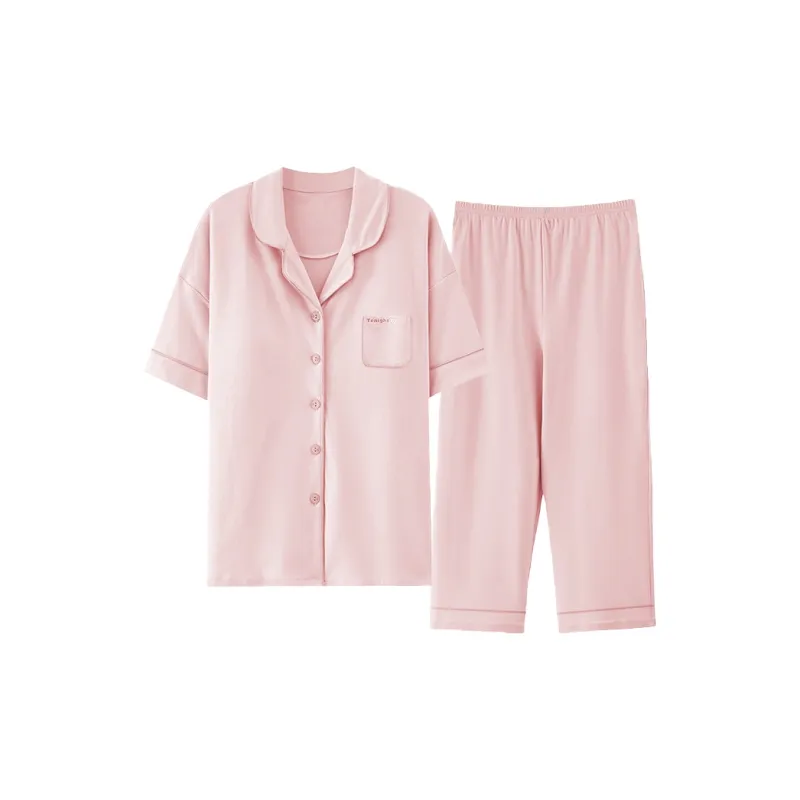 Urban Beauty Pajama Set Loose Fit Soft Skin Friendly Versatile Women's 2 Piece Set-13