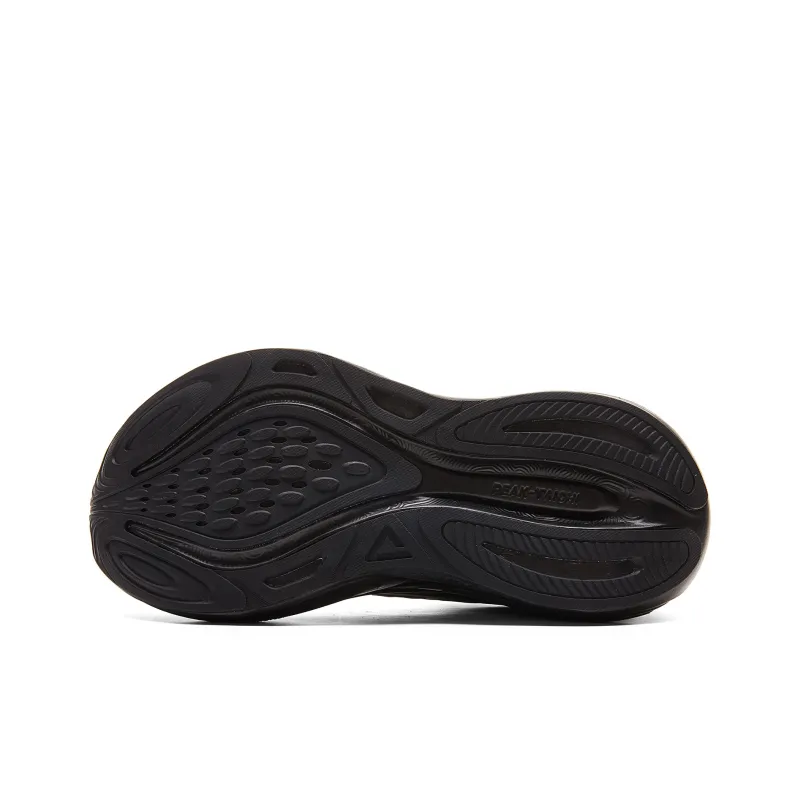 PEAK Cushioning, Rebound, Slip Resistant Low Top Running Shoes Women's All Black-5