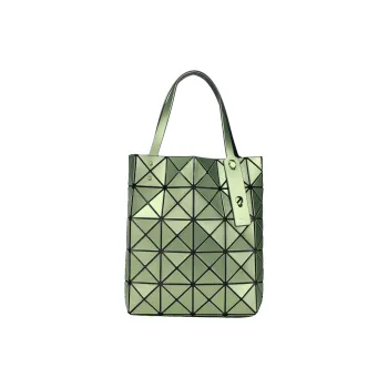 ISSEY MIYAKE Lucent Boxy Polyvinyl Chloride Resin Tote Bag, Shopping Bag, Shoulder Bag, Handbag Unisex Light Green
