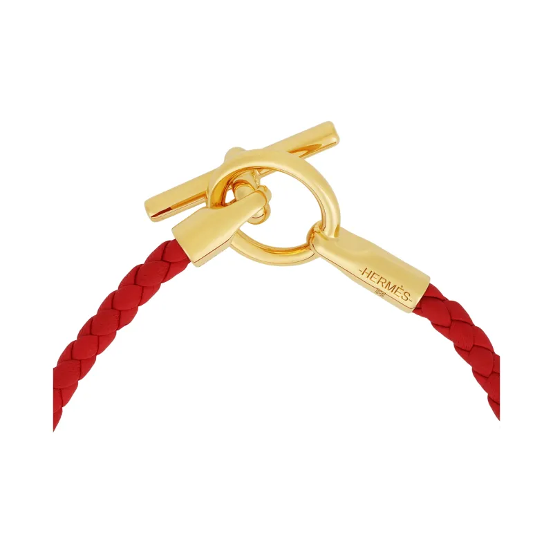 HERMES Leather Bracelets Unisex-2