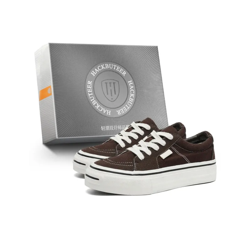 HACKBUTEER Low Top Skateboard Shoes Men's Box Included-4
