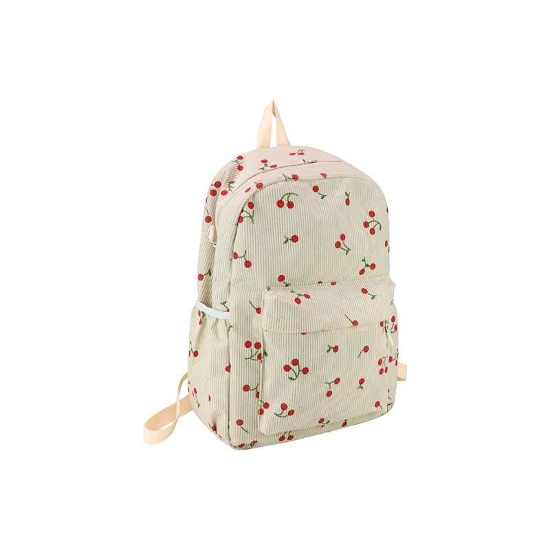 Kewuku Corduroy Backpack Regular Unisex Multicolor-1