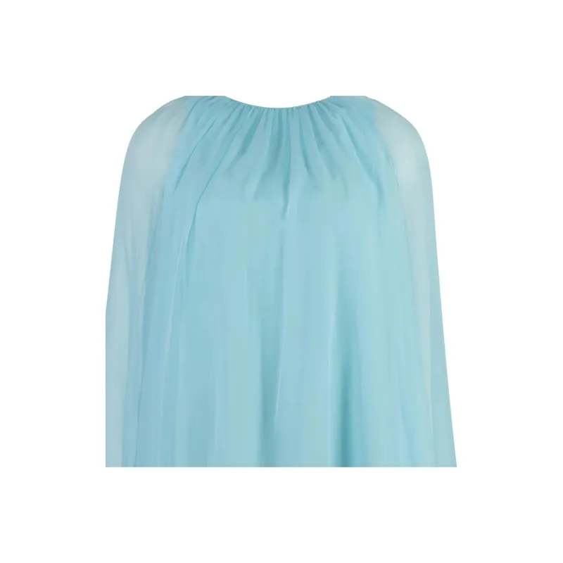MaxMara Tulle Crewneck Sleeveless Dress-2