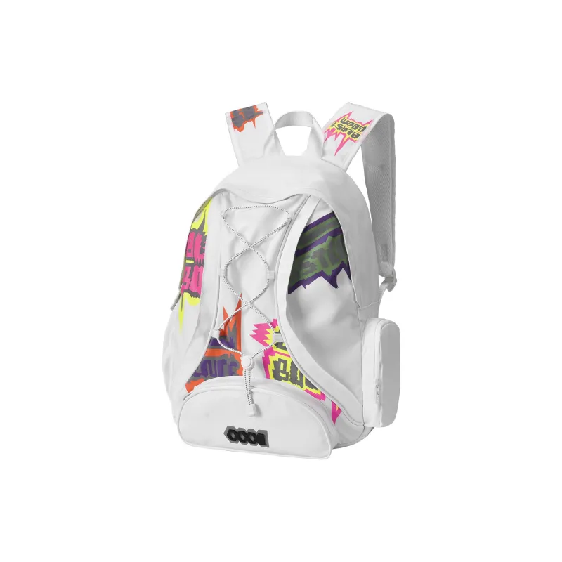 COEXISTENCE Polyester Backpack Unisex White-1