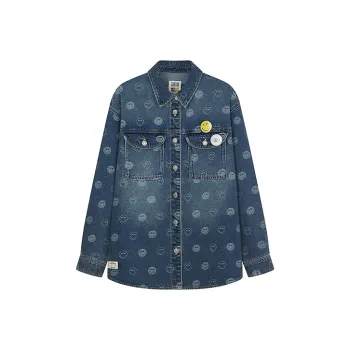 Smiley X Teenie Weenie Denim Jackets Women's Medium Blue