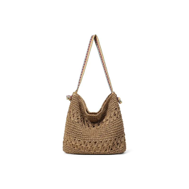 PT'SON Fabric Tote Underarm Shoulder Bag Regular Women's Ecru/Khaki-13