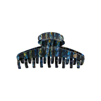 EVITA PERONI Acetate Plate Hair Clips Women's Faint Gold Blue