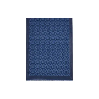 FERRAGAMO Cotton Shawls Men's Blue