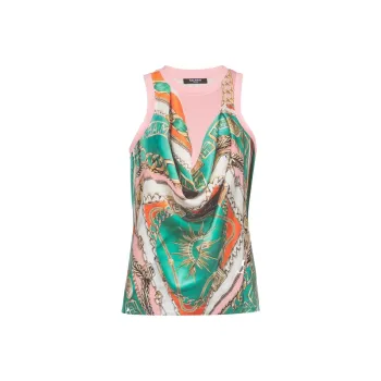 BALMAIN Foulard print Vest