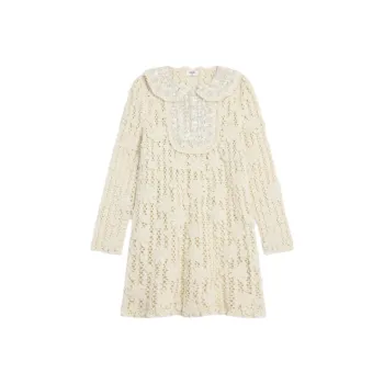 CELINE SS25 Long Sleeved Dress Women's Beige