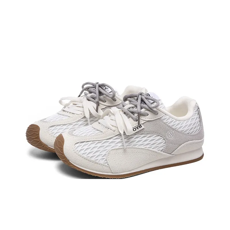 The New Age Family Low Top Skateboard Shoes Women's Beige-1