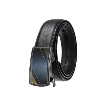 YUZHAOLIN Cow Leather Belts Men's Width 3.5CM