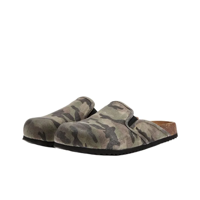 DIESEL Closed Toe Slippers 4cm Men's Green-3