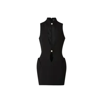Mugler Cut out Mini Dress