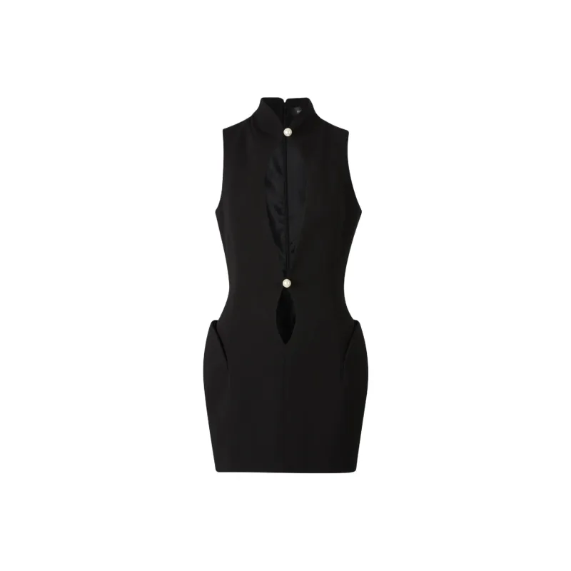 Mugler Cut out Mini Dress-0