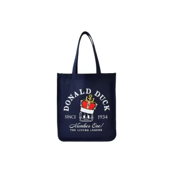 Disney Cotton Tote Bag, Shopping Bag, Handbag, Shoulder Bag Unisex Dark Blue