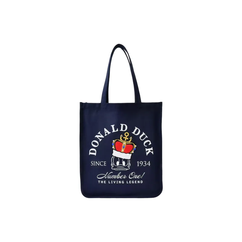 Disney Cotton Tote Bag, Shopping Bag, Handbag, Shoulder Bag Unisex Dark Blue-0