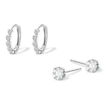 KUMET Sterling Silver Earrings Women's