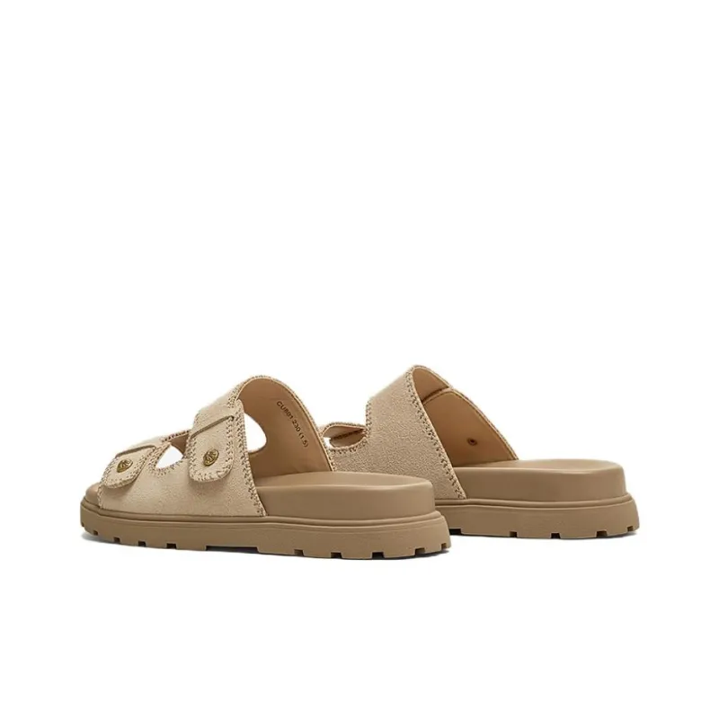 TATA Leather Patchwork Quiet Slide Slippers Women's-11